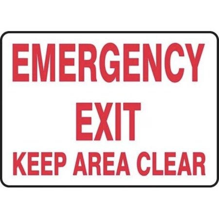 Accuform Exit Sign, Accu-Shield, 14 in W, 10 in H FRMEXT552XP